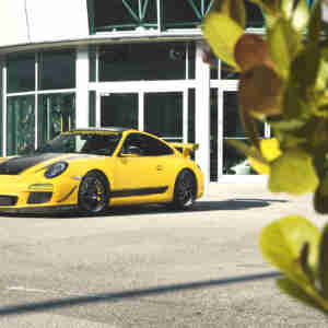 Yellow Porsche GT3