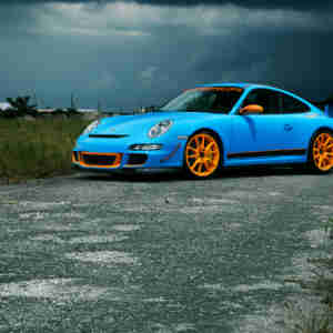 Blue Porsche GT3